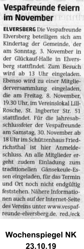 Wochenspiegel NK  23.10.19