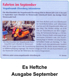 Es Heftche  Ausgabe September