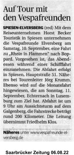 Saarbrcker Zeitung 06.08.22