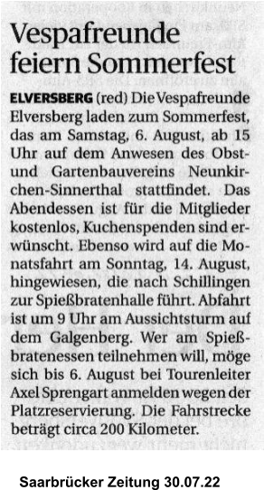 Saarbrcker Zeitung 30.07.22