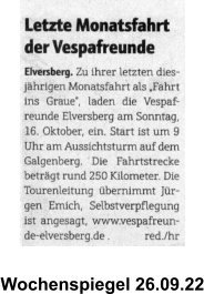 Wochenspiegel 26.09.22