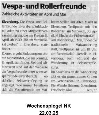 Wochenspiegel NK  22.03.25