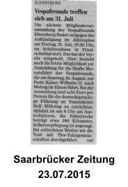 Saarbrcker Zeitung 23.07.2015