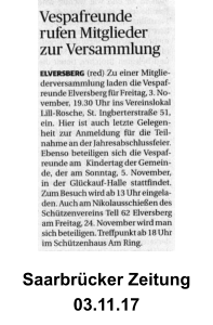 Saarbrcker Zeitung 03.11.17