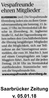 Saarbrcker Zeitung v. 05.01.18