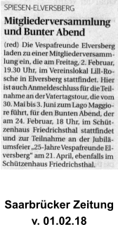 Saarbrcker Zeitung v. 01.02.18